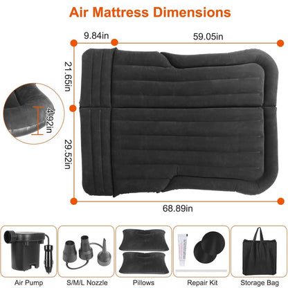 Inflatable SUV Air Mattress Thickened Camping Bed Cushion with Pillow DailySale