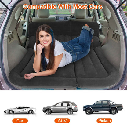 Inflatable SUV Air Mattress Thickened Camping Bed Cushion with Pillow DailySale