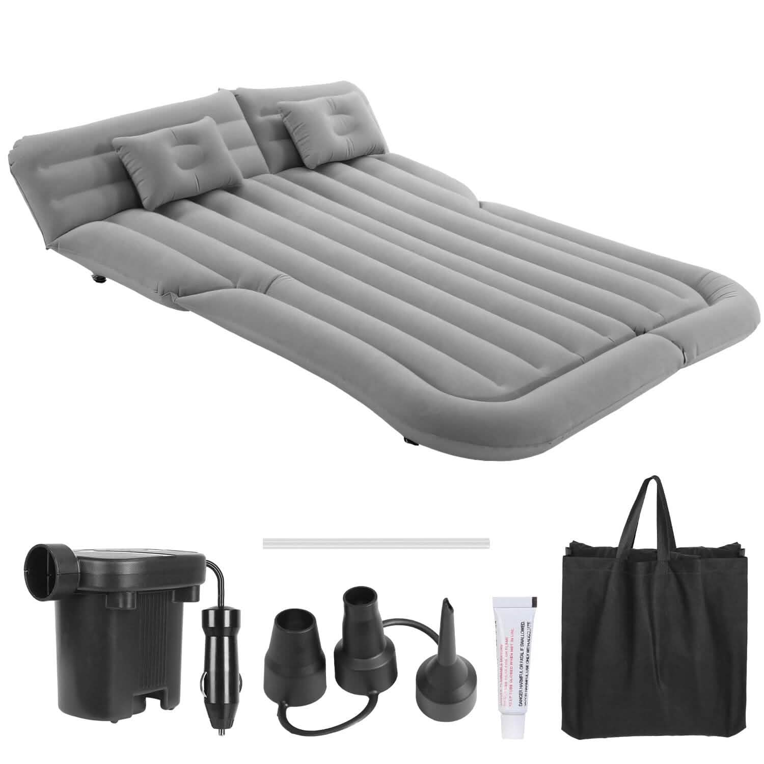 Inflatable SUV Air Mattress Thickened Camping Bed Cushion with Pillow DailySale