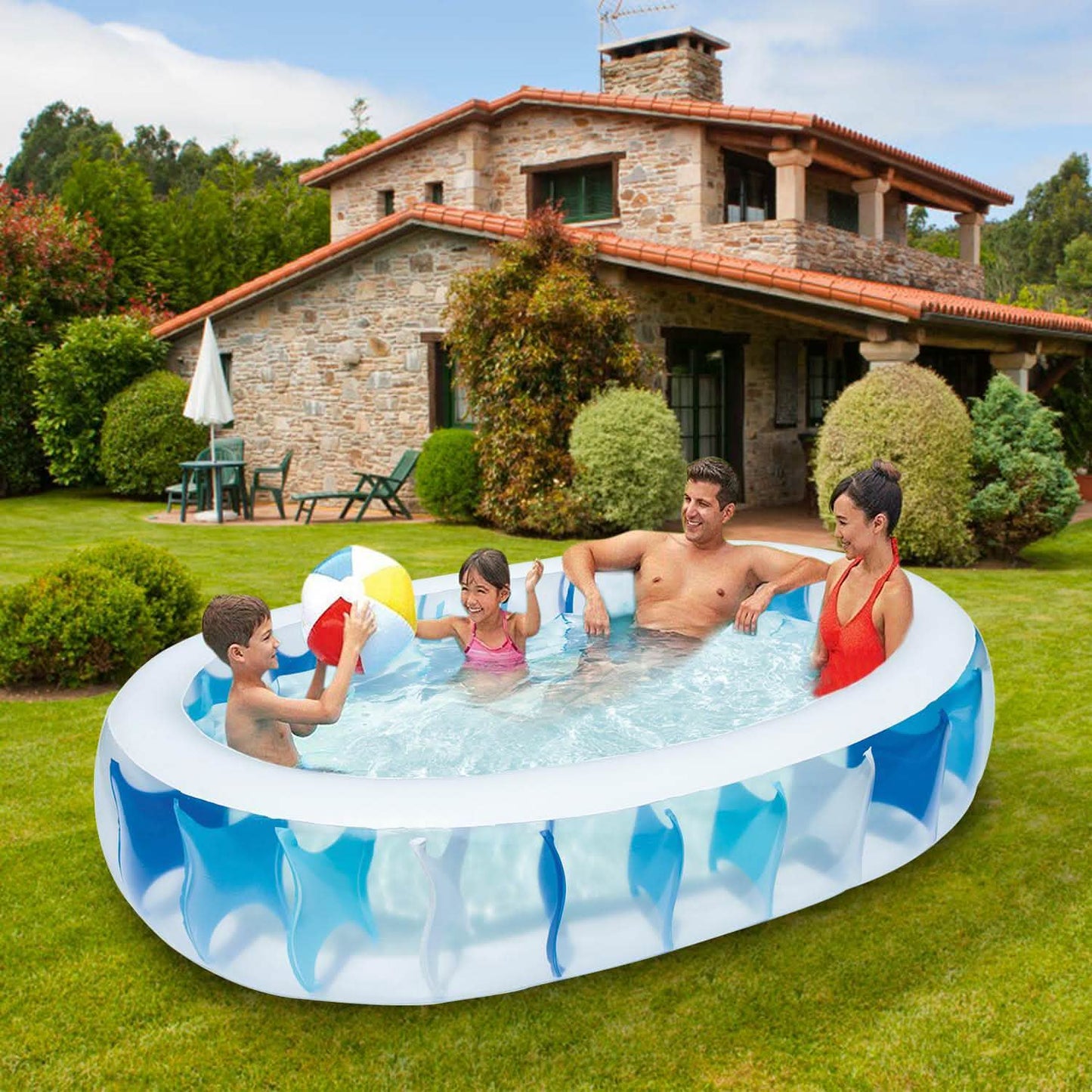 Inflatable Swimming Pool - 90x60x20" DailySale