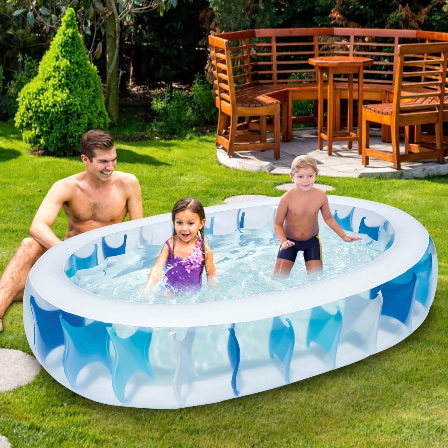 Inflatable Swimming Pool - 90x60x20" DailySale
