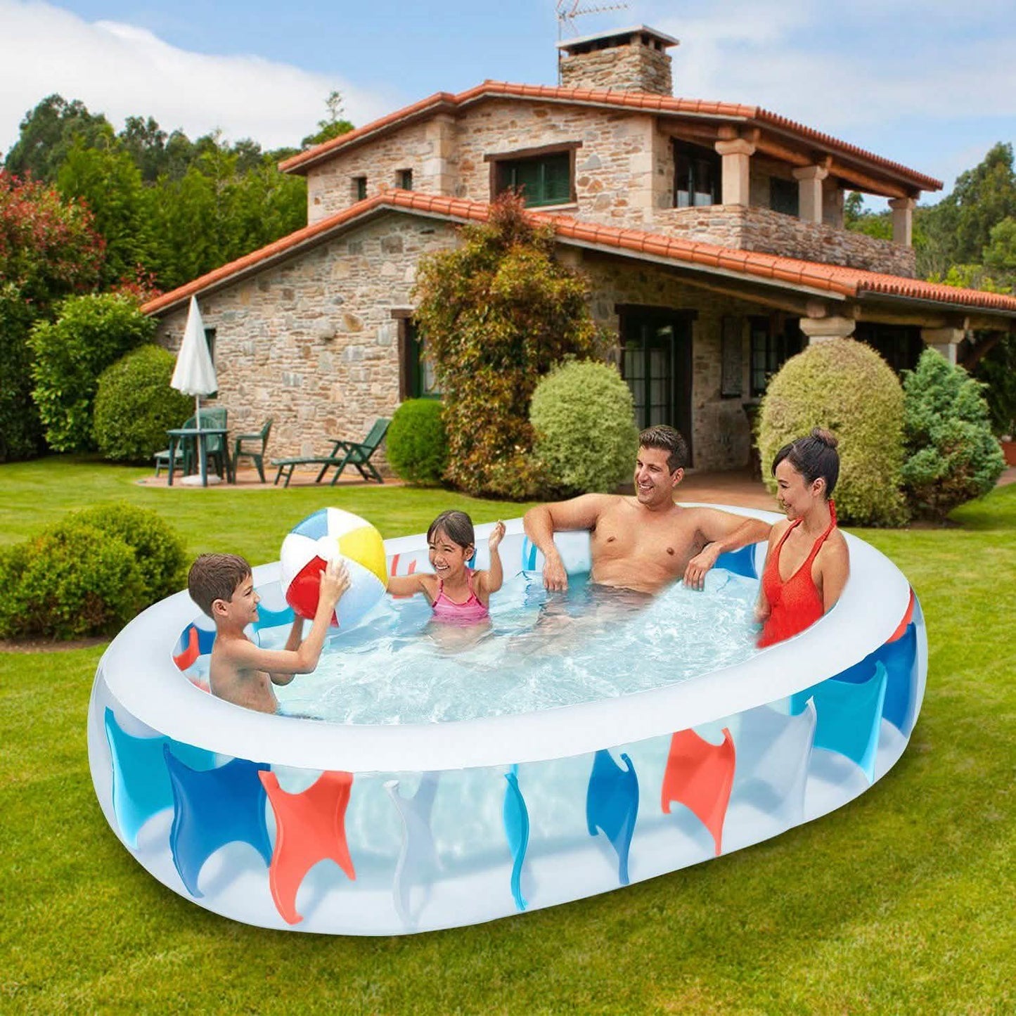 Inflatable Swimming Pool - 90x60x20" DailySale