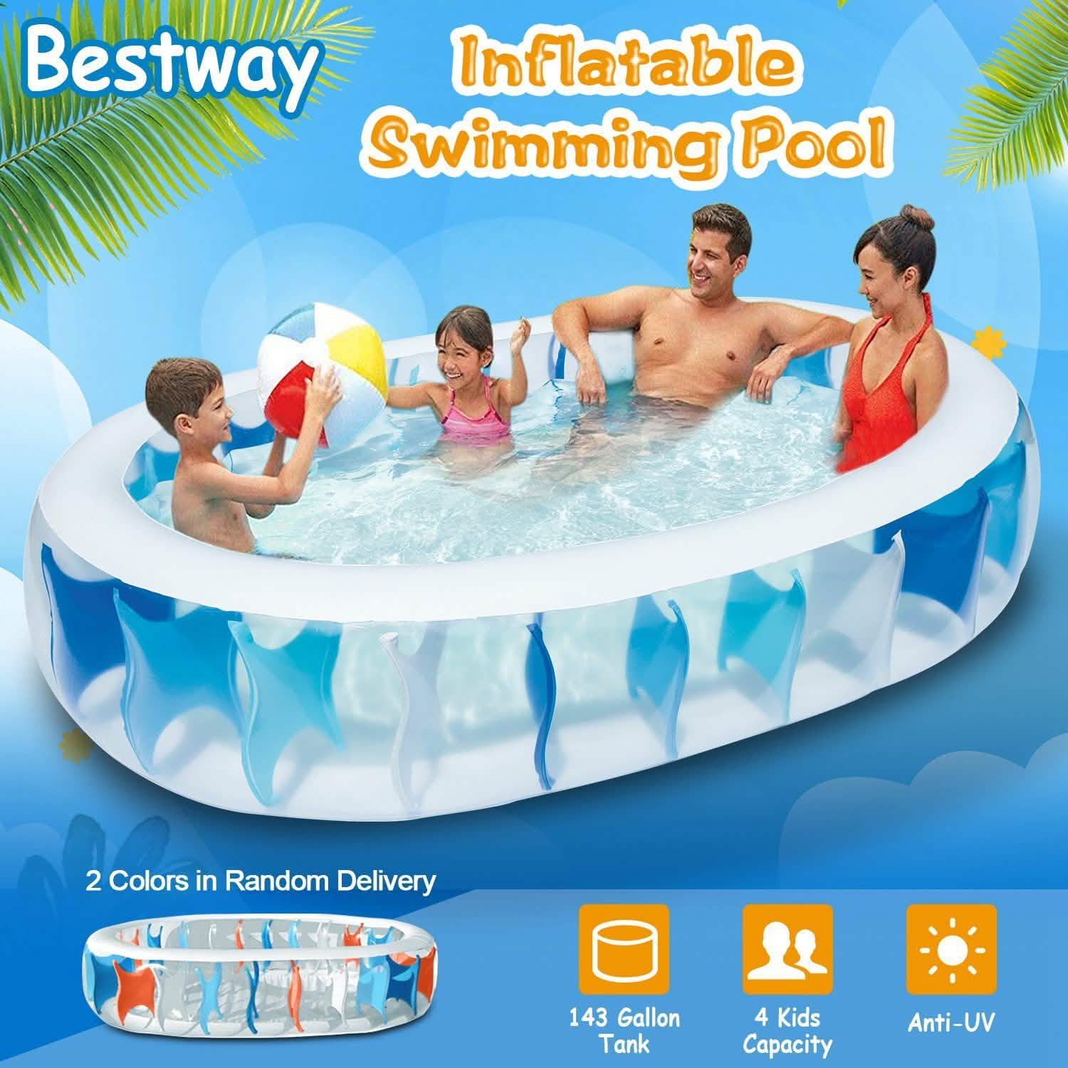 Inflatable Swimming Pool - 90x60x20" DailySale