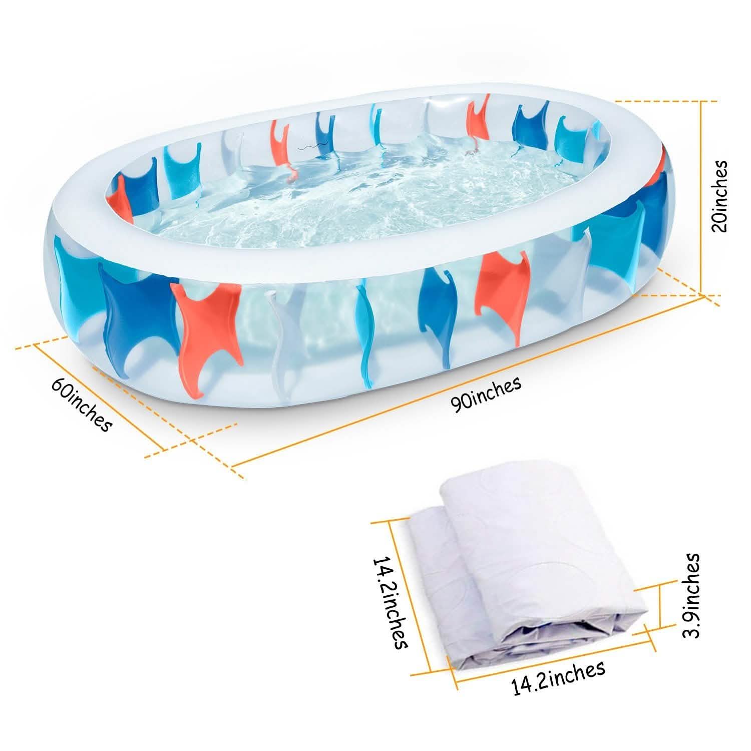 Inflatable Swimming Pool - 90x60x20" DailySale