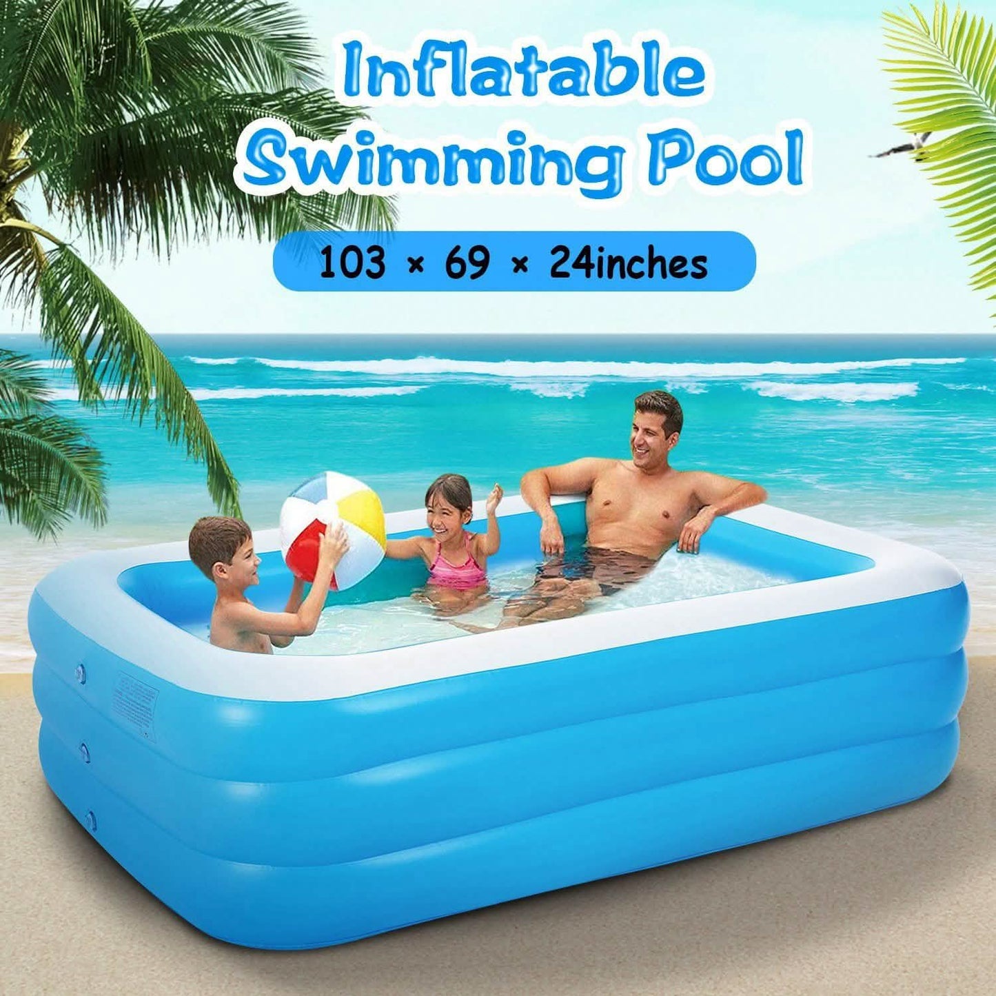 Inflatable Swimming Pool DailySale
