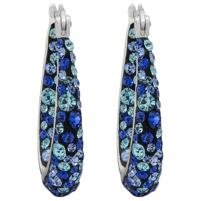 Inside Out Ocean Blue Hoop Earrings DailySale