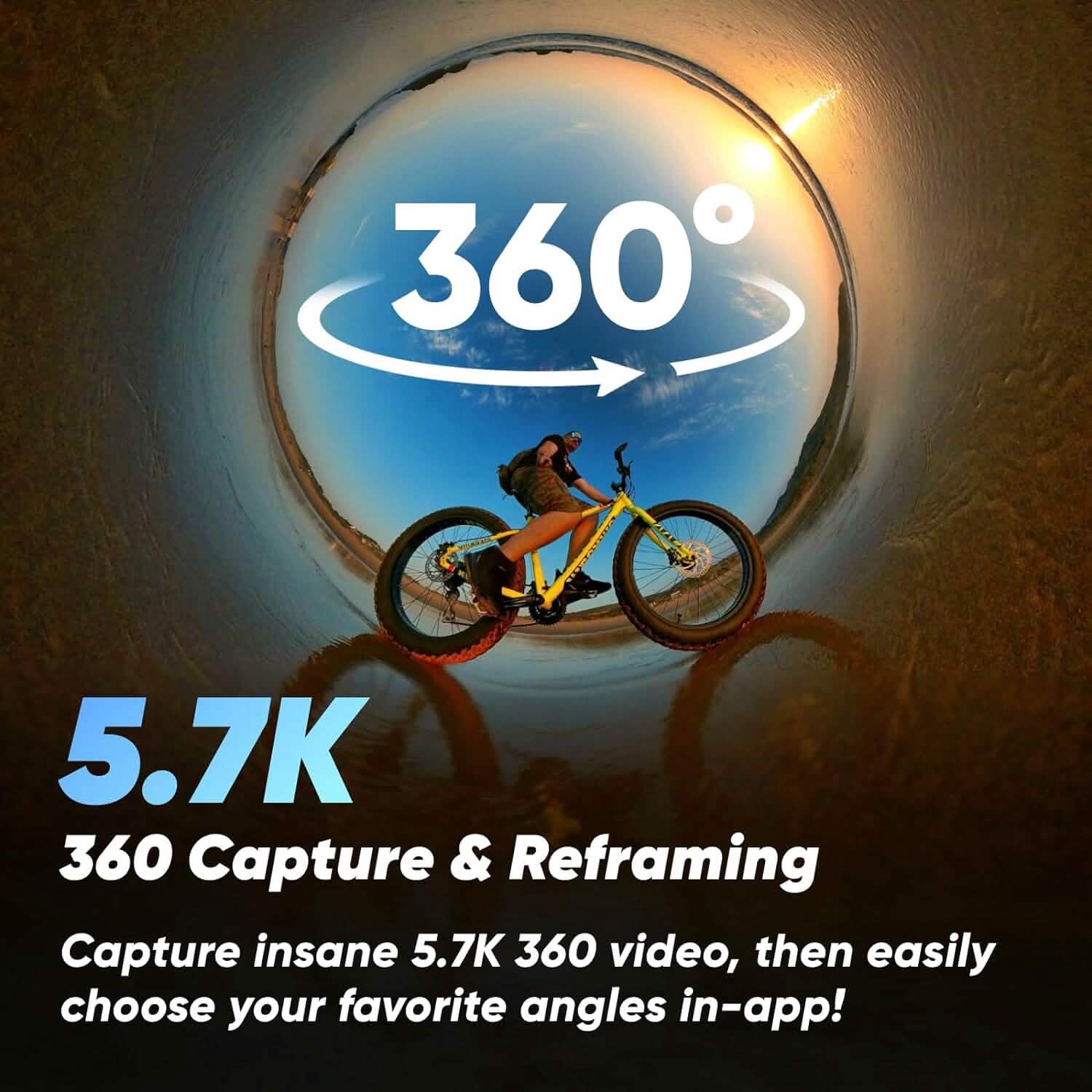 Insta360 X3 64GB Vlog Kit - 360 Action Camera with 5.7K 360, 4K Single-Lens Camera, Waterproof (Refurbished) DailySale