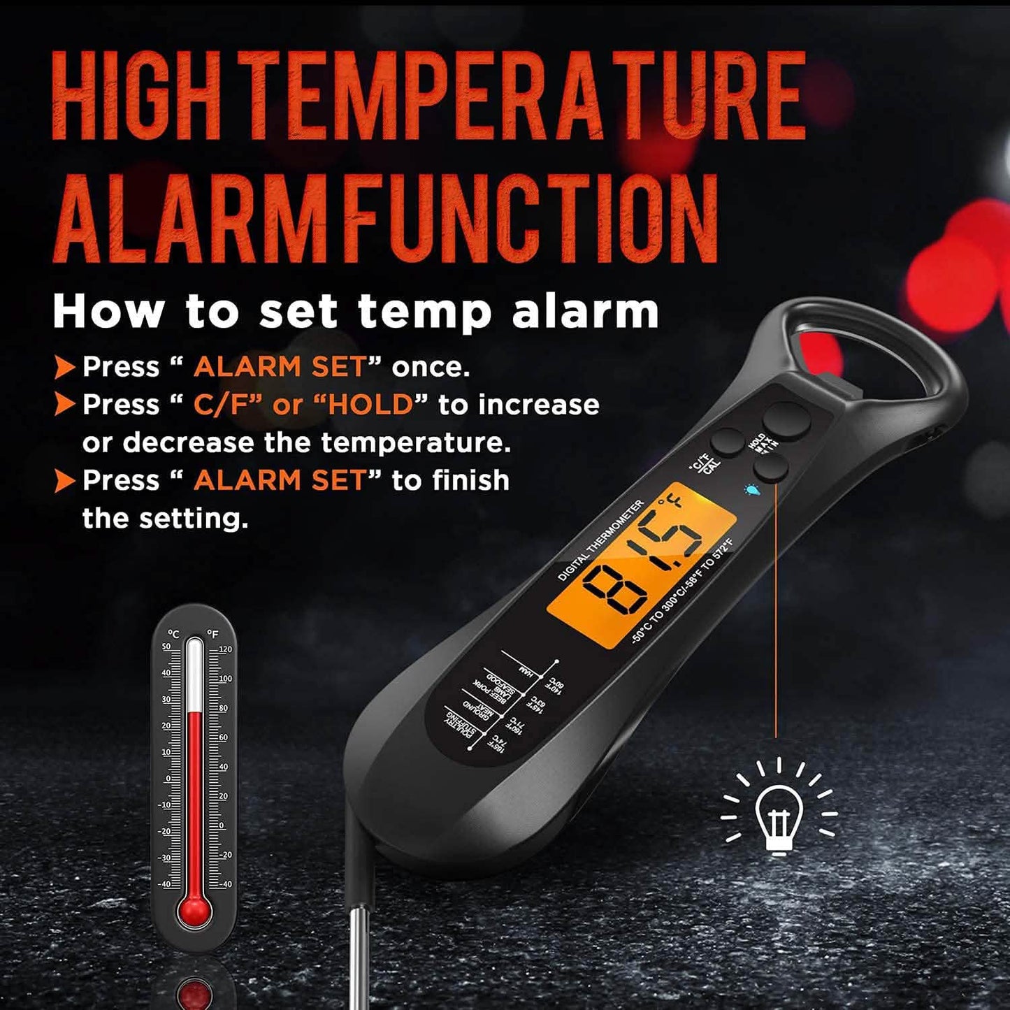 Instant Read Meat Thermometer for Cooking DailySale