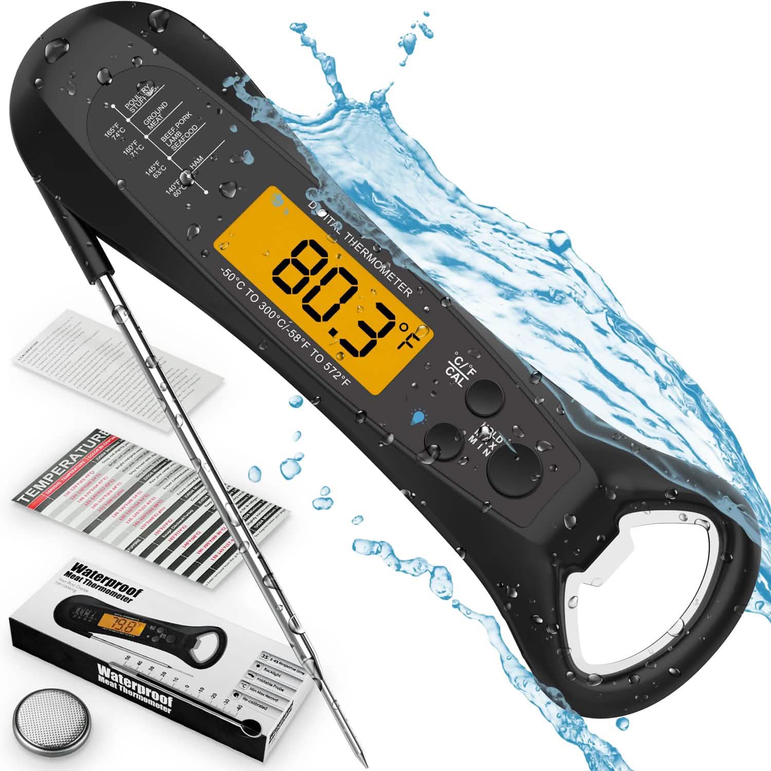 Instant Read Meat Thermometer for Cooking DailySale