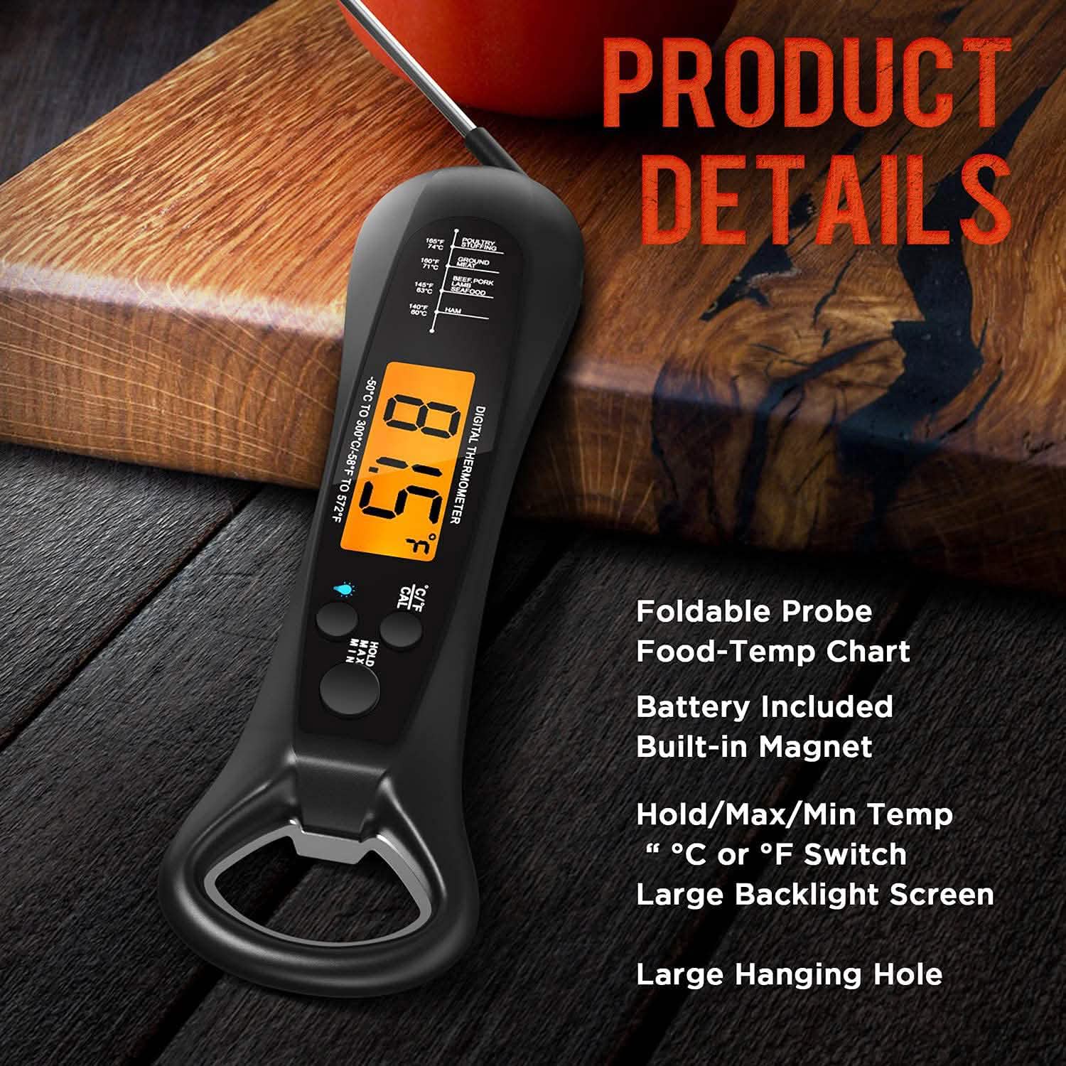 Instant Read Meat Thermometer for Cooking DailySale