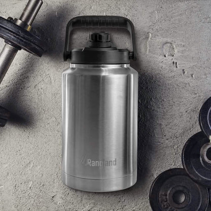 Insulated 1 Gallon Stainless Steel Wide Mouth Growler with Tactical Carrying Bag DailySale