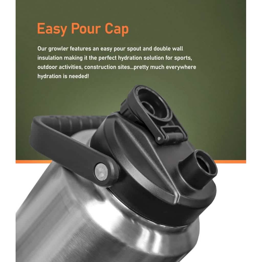 Insulated 1 Gallon Stainless Steel Wide Mouth Growler with Tactical Carrying Bag DailySale