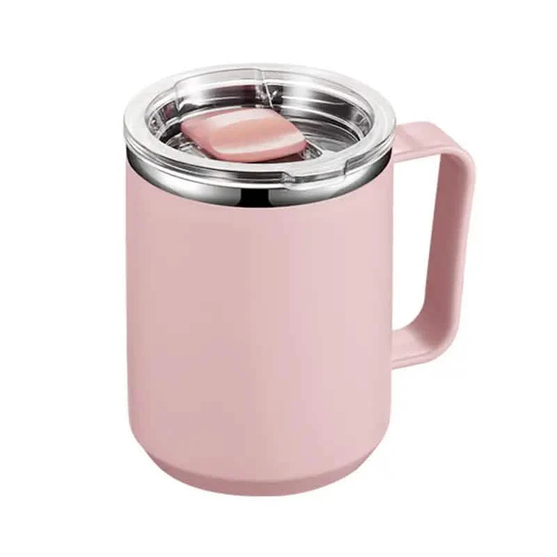 Insulated Double Wall Coffee Mug with Handle and Lid DailySale