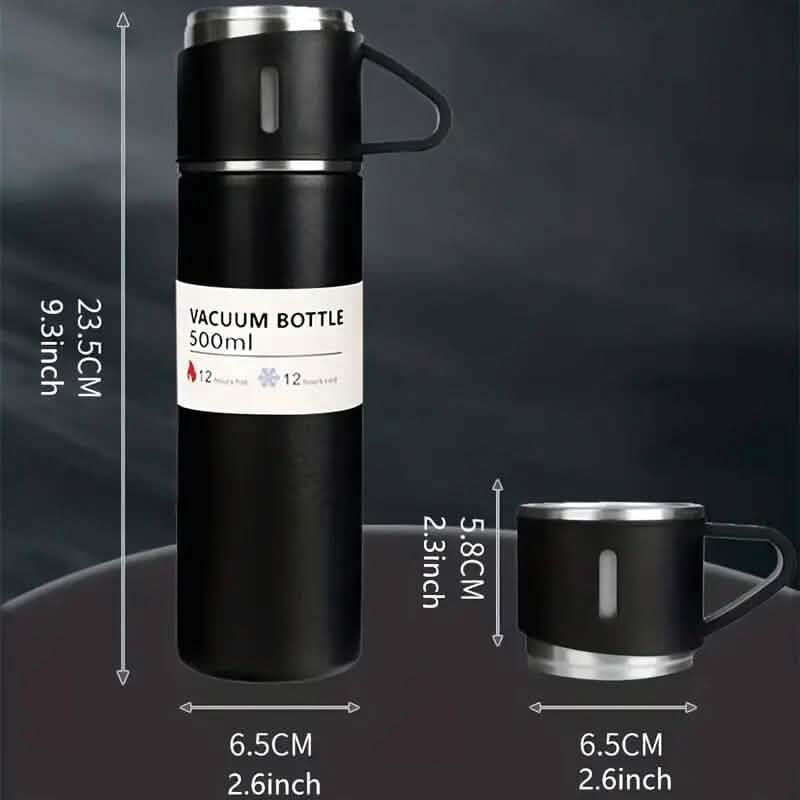 Insulated Stainless Steel Vacuum Flask Set DailySale