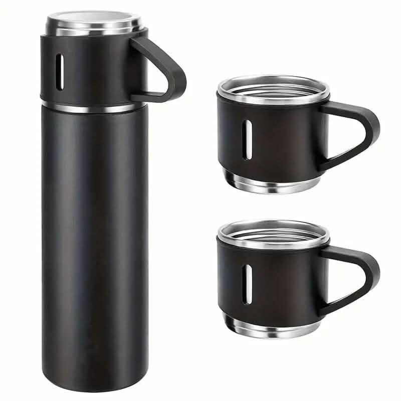Insulated Stainless Steel Vacuum Flask Set DailySale