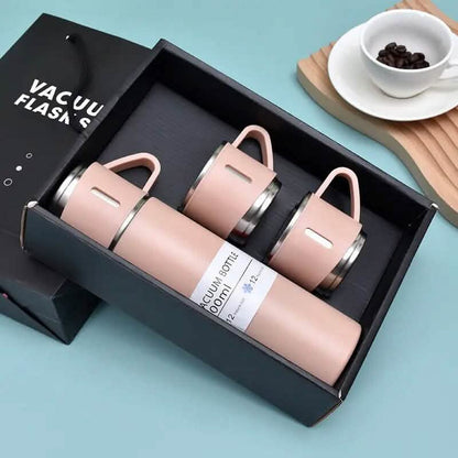 Insulated Stainless Steel Vacuum Flask Set DailySale