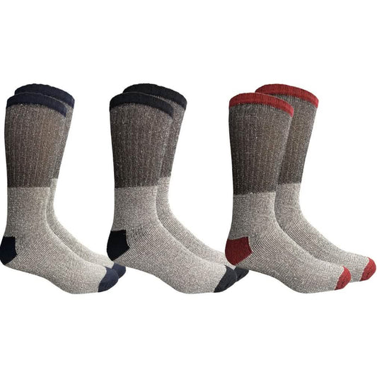 Insulated Thermal Cotton Cold Weather Crew Socks for Men or Women -3_Pack-Women DailySale
