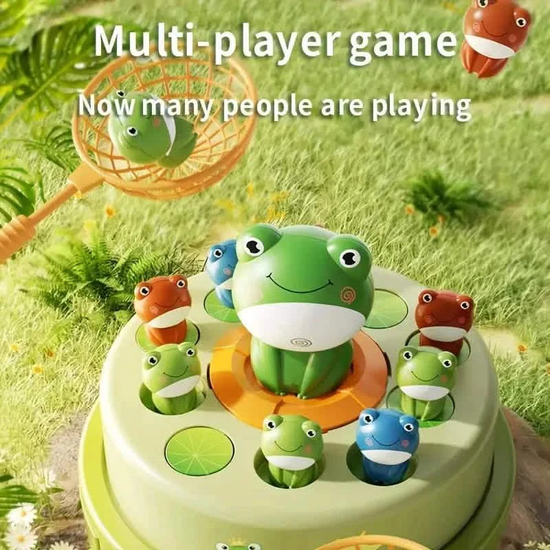 Interactive Electric Bouncing Frog Turntable Toy - Educational Desktop Game for Boys & Girls DailySale