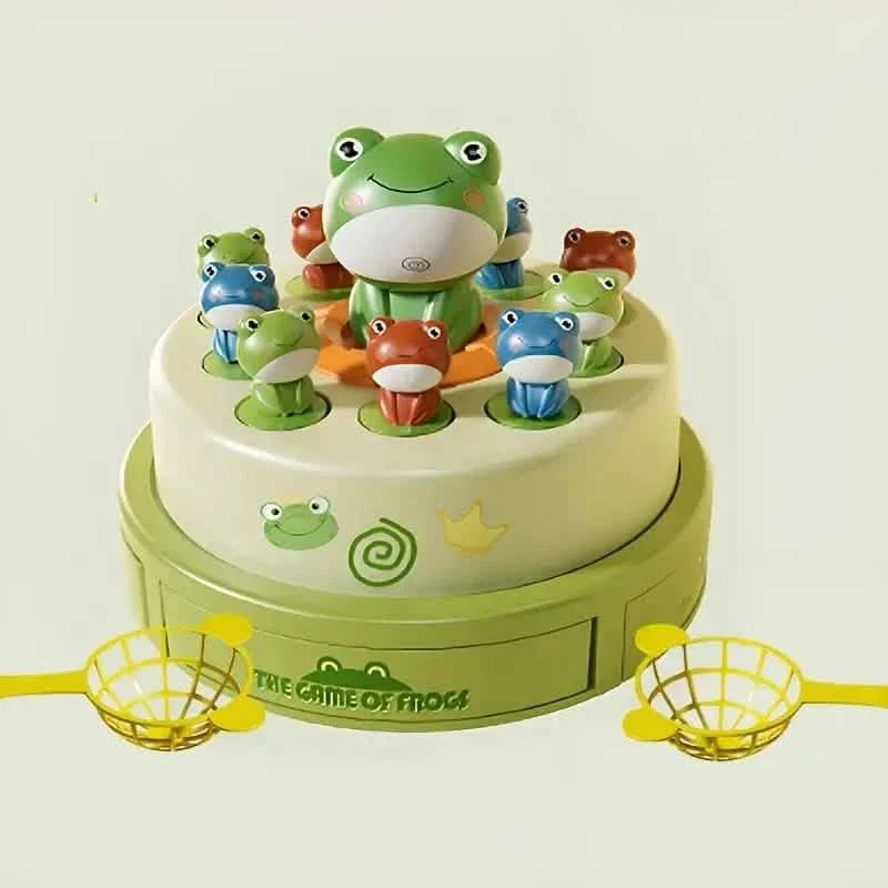 Interactive Electric Bouncing Frog Turntable Toy - Educational Desktop Game for Boys & Girls DailySale