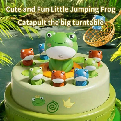 Interactive Electric Bouncing Frog Turntable Toy - Educational Desktop Game for Boys & Girls DailySale