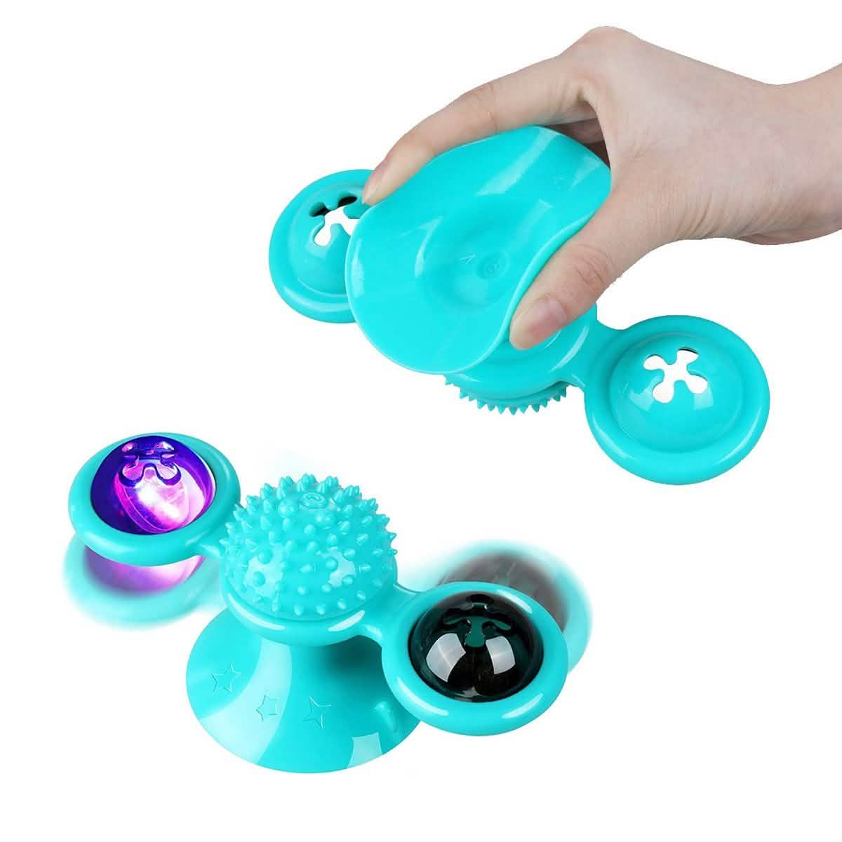 Interactive Massage Scratching Tickle Toy With Catnip And Led Ball For Indoors Cats DailySale