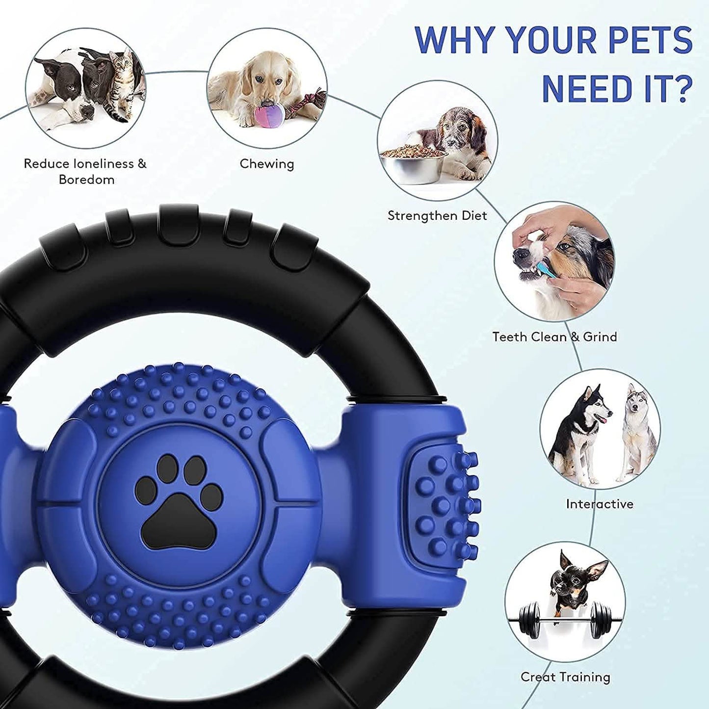 Interactive Squeaky Dog Chew Toy DailySale