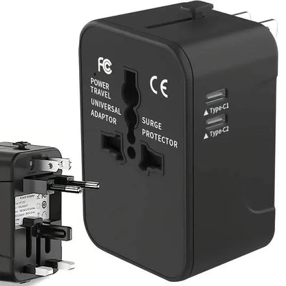 International Portable Worldwide All-in-One Plug Travel Adapter Converter for USA EU UK AUS DailySale