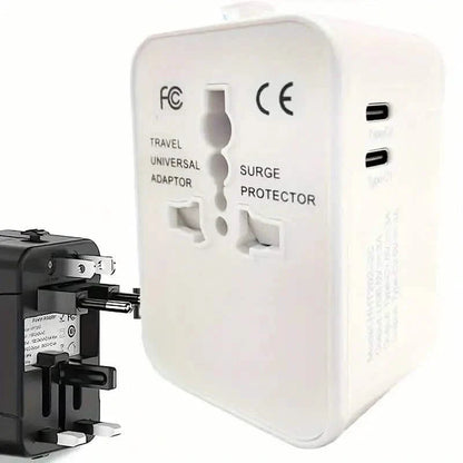 International Portable Worldwide All-in-One Plug Travel Adapter Converter for USA EU UK AUS DailySale