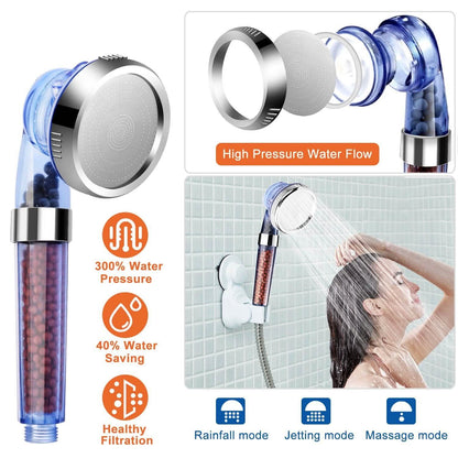 Ionic High Pressure Filter Shower Head DailySale