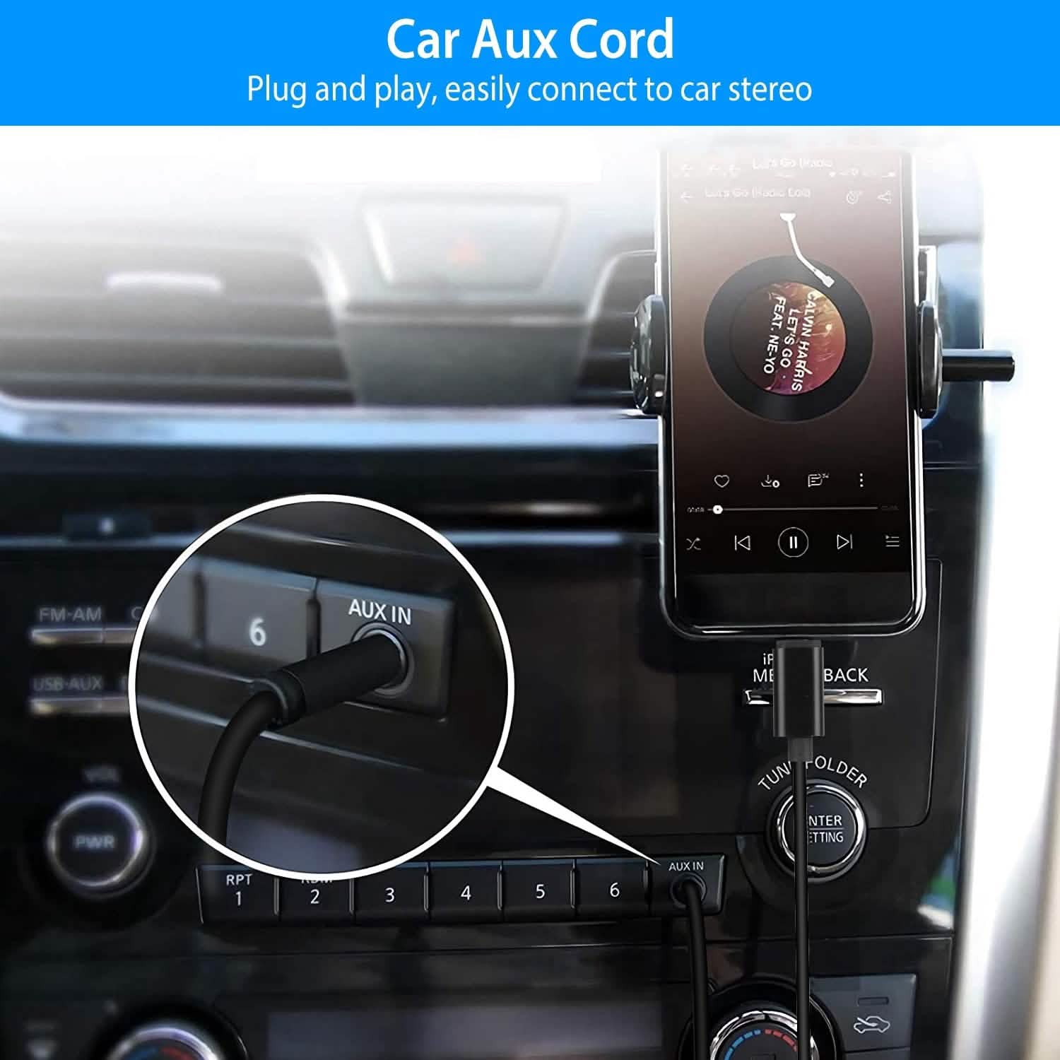 iOS 8 Pin to 3.5mm Aux Audio Adapter Cord DailySale