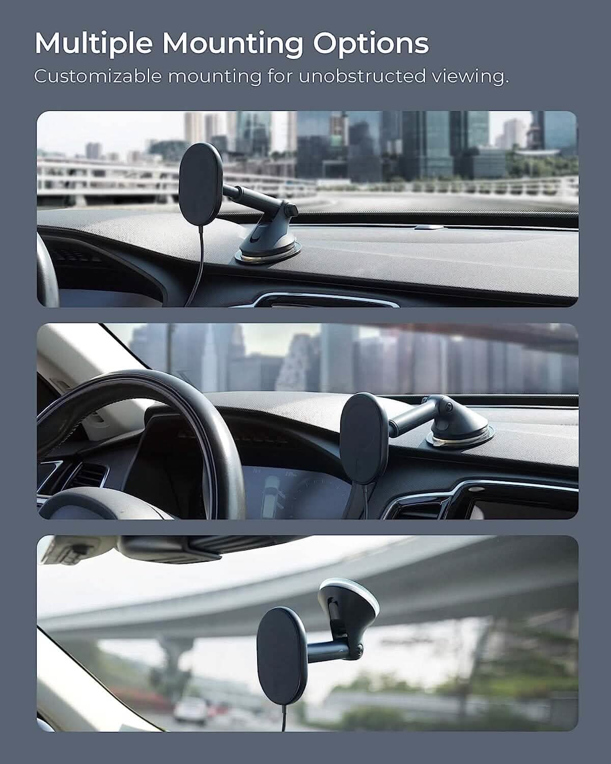 iOttie Velox MagSafe Compatible Magnetic Wireless Dashboard DailySale