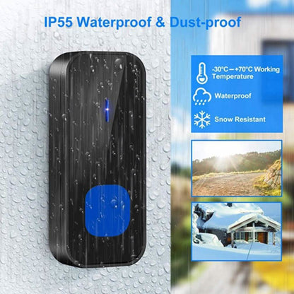 IP55 Waterproof Multi-Melody Wireless Doorbell Rings DailySale