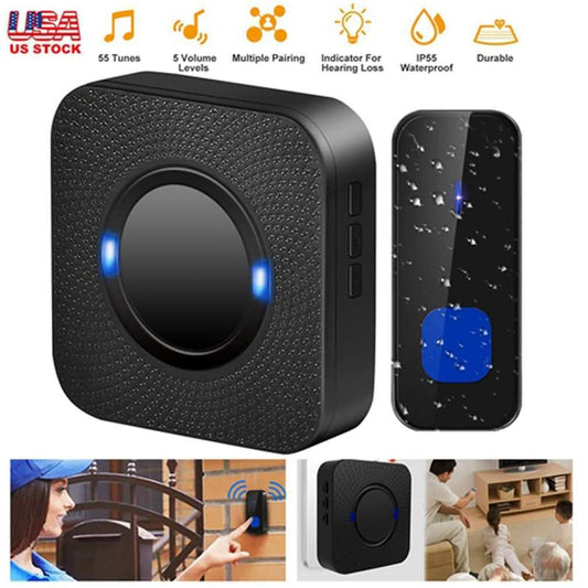IP55 Waterproof Multi-Melody Wireless Doorbell Rings DailySale