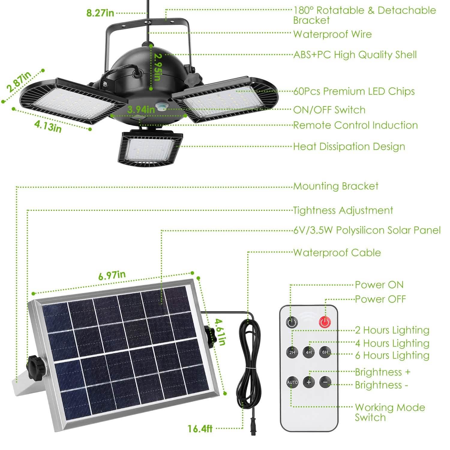 IP65 Waterproof Solar Pendant Lights DailySale