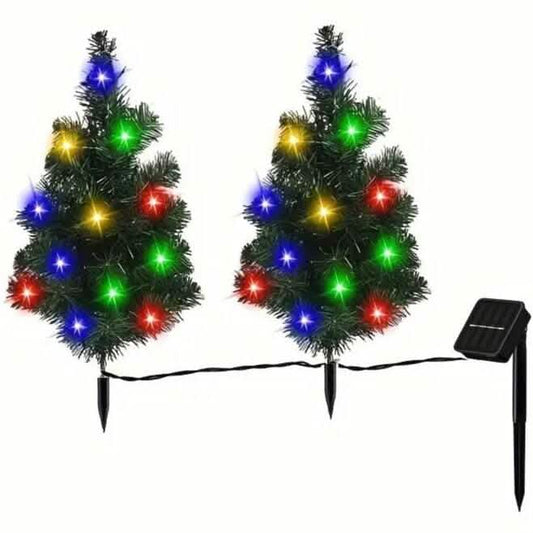 IP65 Waterproof Solar Powered Prelit Small Christmas Tree DailySale