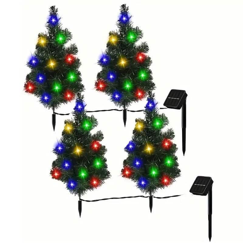 IP65 Waterproof Solar Powered Prelit Small Christmas Tree DailySale