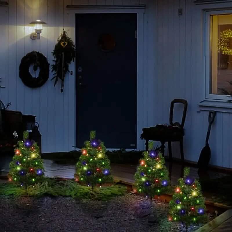 IP65 Waterproof Solar Powered Prelit Small Christmas Tree DailySale