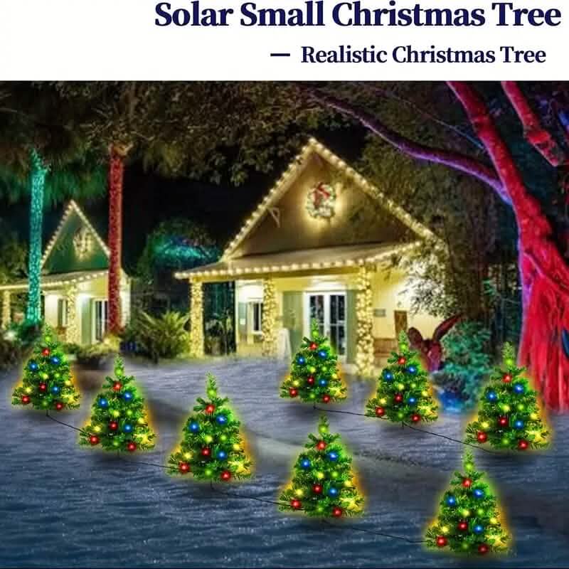 IP65 Waterproof Solar Powered Prelit Small Christmas Tree DailySale
