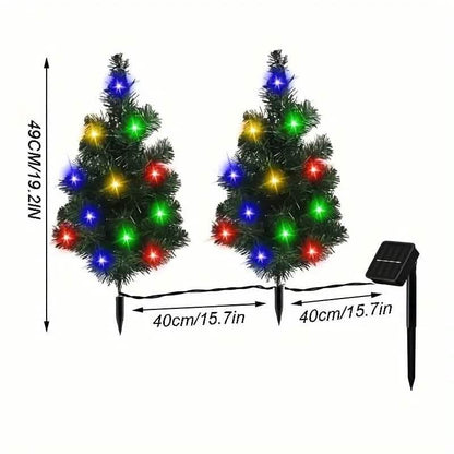 IP65 Waterproof Solar Powered Prelit Small Christmas Tree DailySale