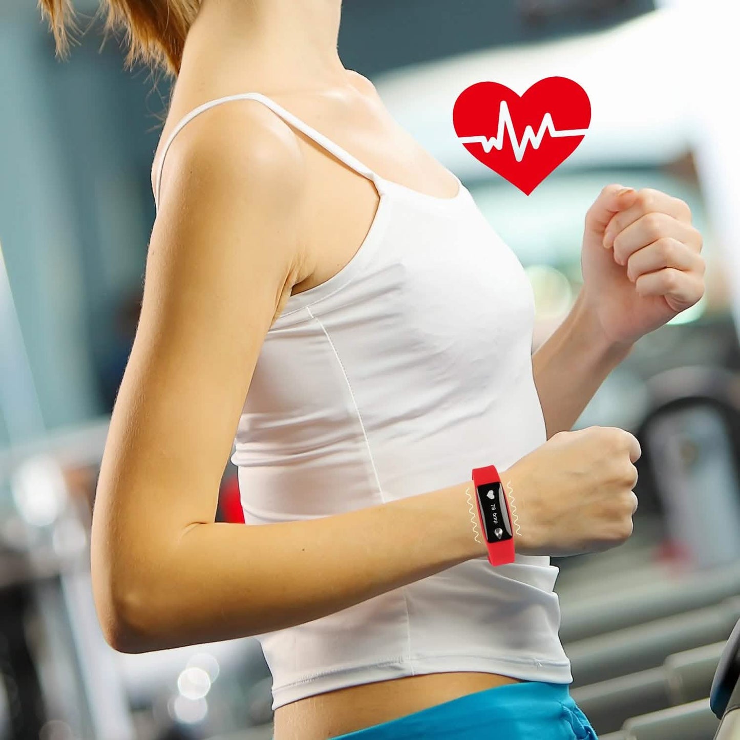 IP67 Fitness Tracker Watch with Heart Rate Monitor and Step Counter DailySale