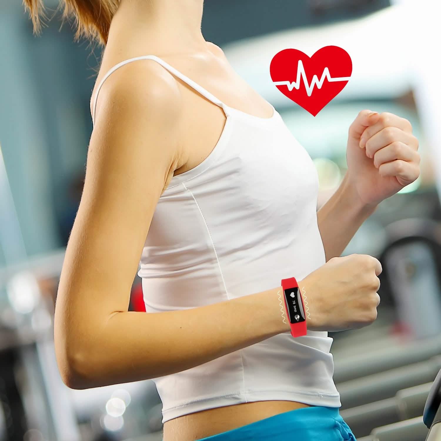 IP67 Fitness Tracker Watch with Heart Rate Monitor and Step Counter DailySale