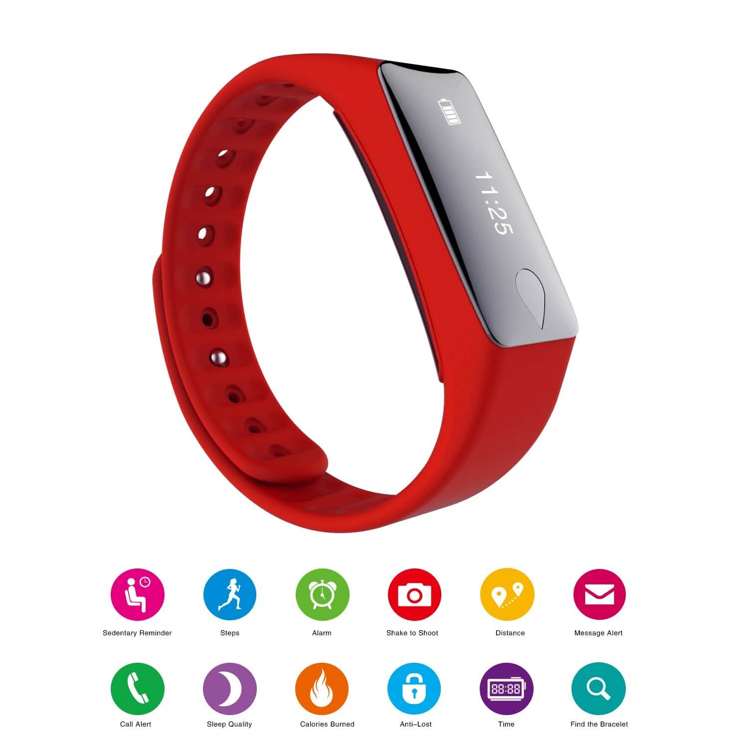 IP67 Fitness Tracker Watch with Heart Rate Monitor and Step Counter DailySale