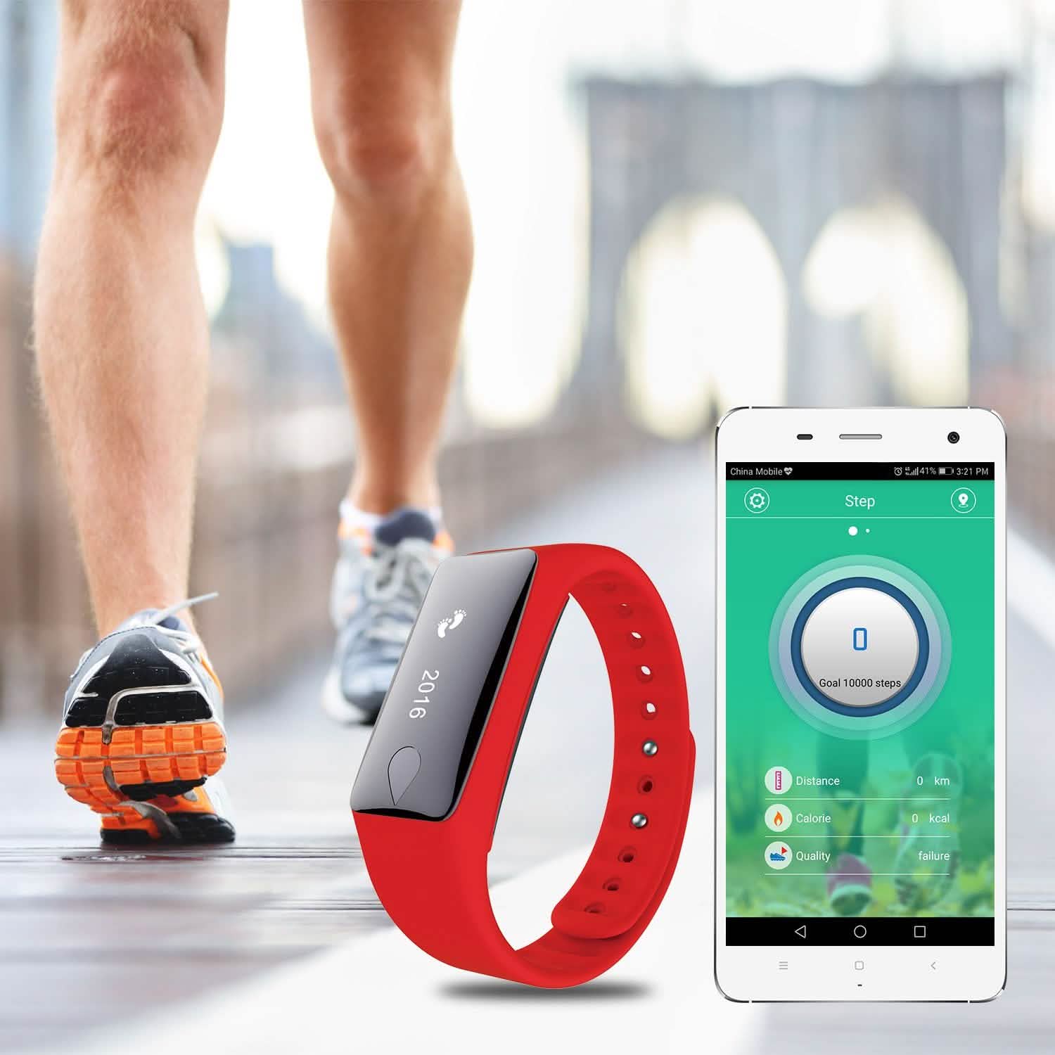 IP67 Fitness Tracker Watch with Heart Rate Monitor and Step Counter DailySale