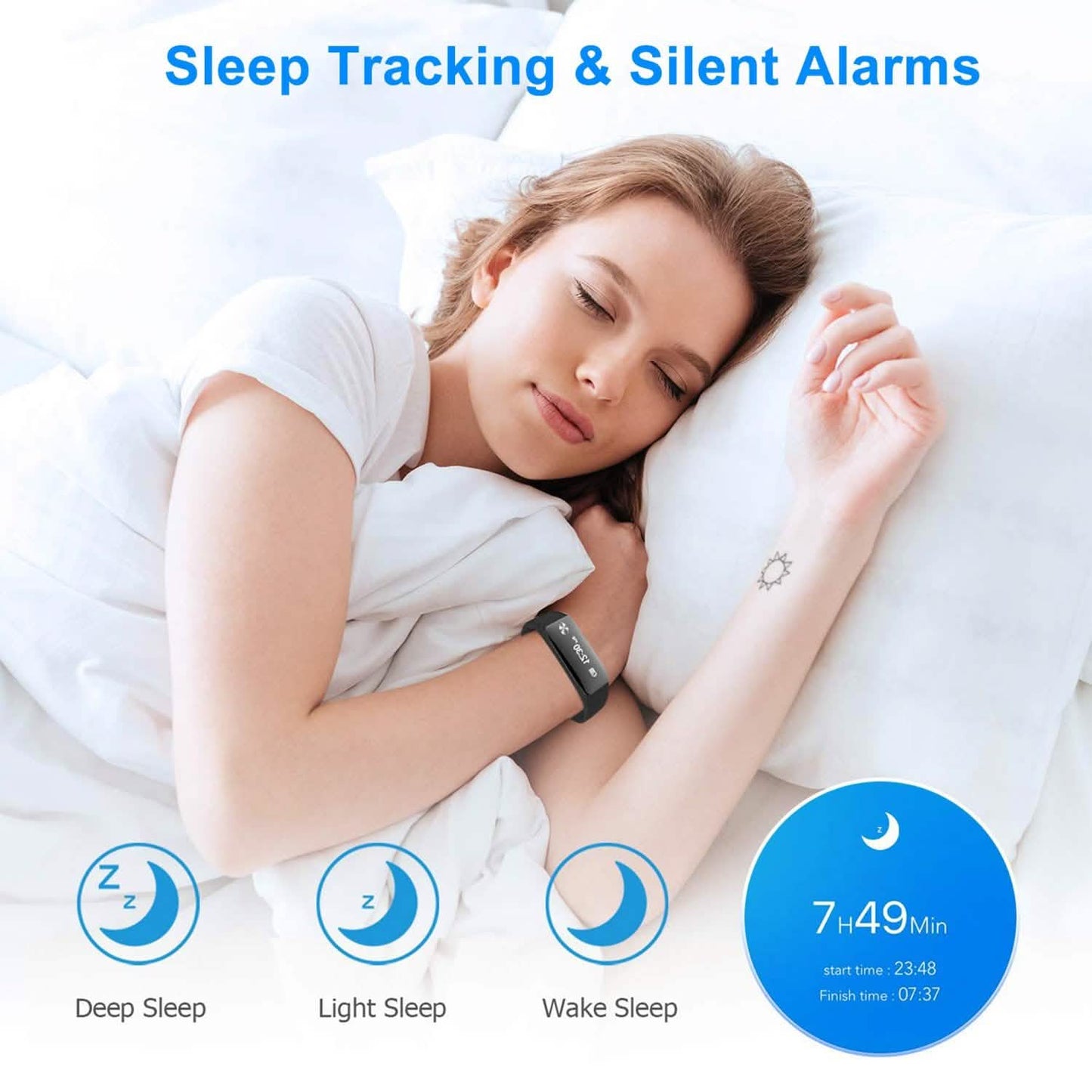 IP67 Fitness Tracker Watch with Heart Rate Monitor and Step Counter DailySale