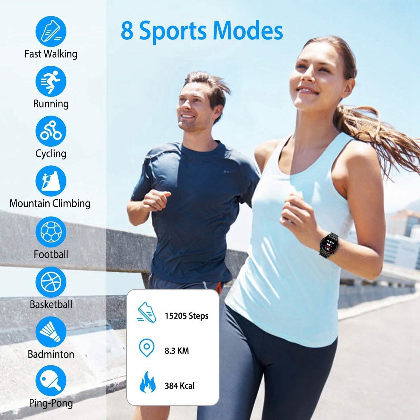 IP67 Waterproof Wireless Smartwatch Fitness Tracker DailySale