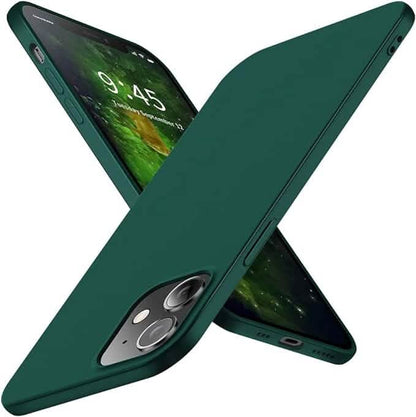 iPhone 12 Pro & iPhone 12 Case Ultra-Thin Soft Flexible TPU Matte Finish Coating - Green DailySale