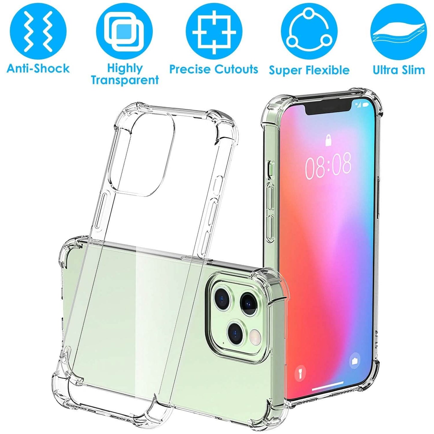 iPhone Shockproof Clear Phone Case Soft TPU DailySale