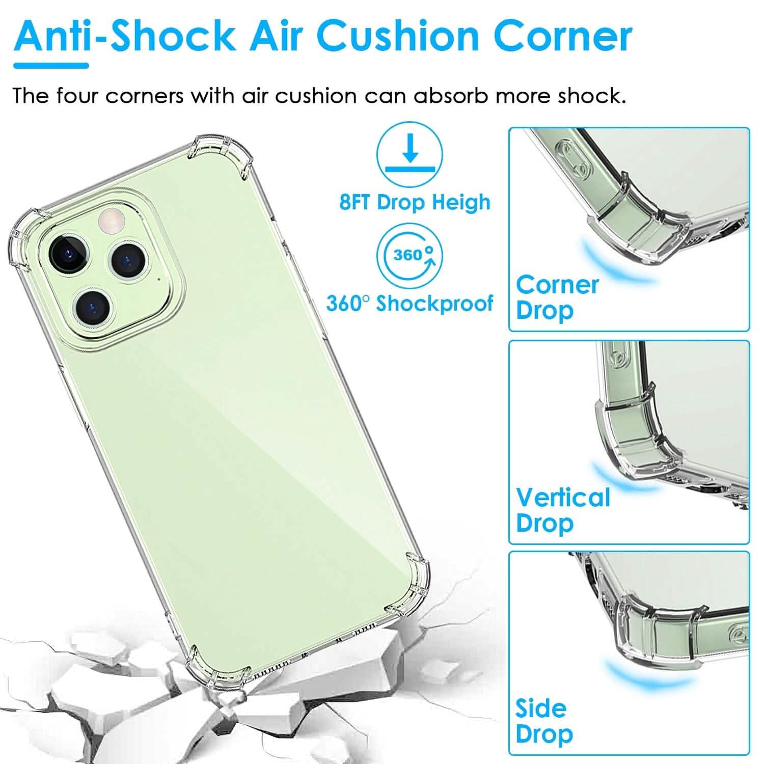 iPhone Shockproof Clear Phone Case Soft TPU DailySale