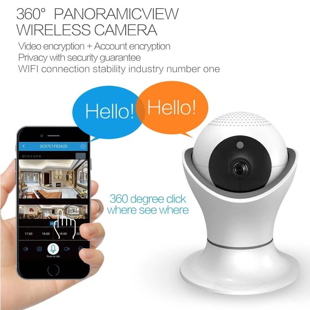 iPM World HD 360 Degree Panoramic View 1080p Wireless IP Camera DailySale