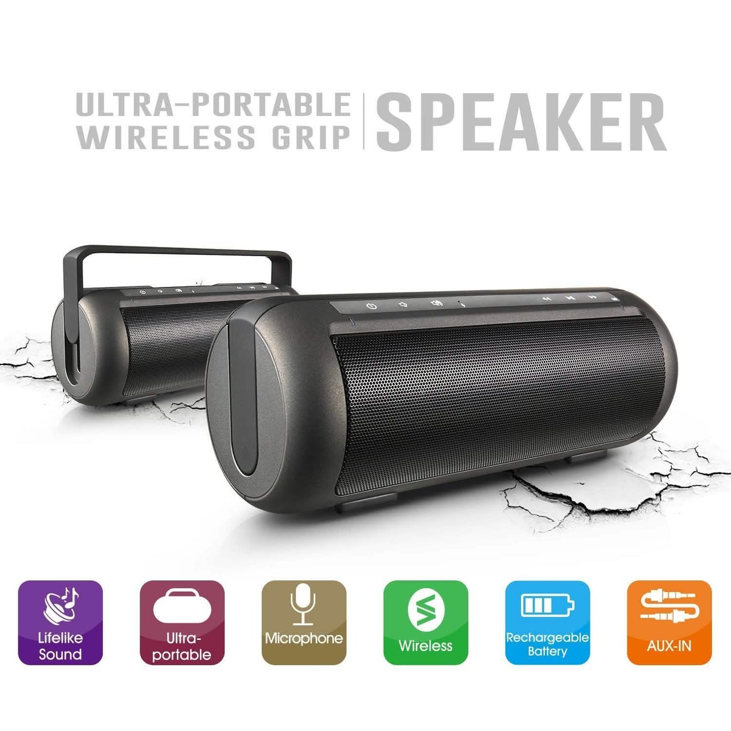 iRola Wireless Speaker Powerful Dual Subwoofer Streo DailySale